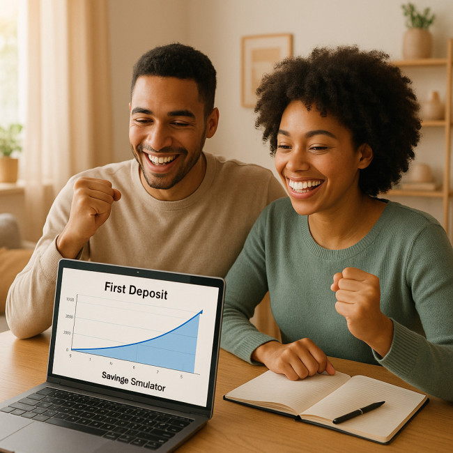 couple utilisant un simulateur pour passer à l'action